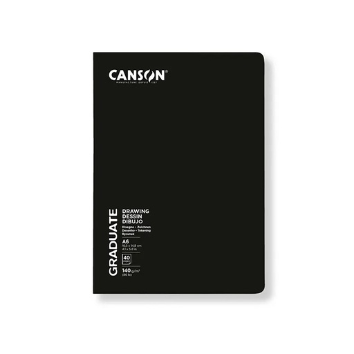 [C31200L050] LIBRETA CANSON GRADUATE A6 10.5x14.8cm 40 HOJAS DE 140g