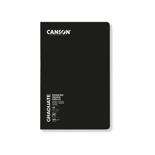 [C31200L051] LIBRETA CANSON GRADUATE A5 14.8x21cm 40 HOJAS DE 140g
