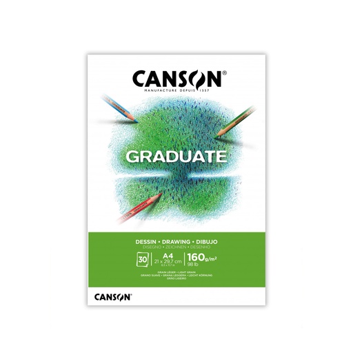 [C400110365] BLOCK CANSON PARA DIBUJO A4 21x29.7cm 30 HOJAS DE 160g