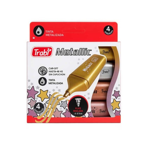 [TR5677] RESALTADOR TRABI X 4 METALLIC