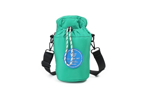 [R132] PORTABOTELLA CON PORTACELULAR FLORENCIA CHIMOLA VERDE