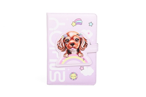 [BT233] LIBRETA CHIMOLA PU 17X12CM DOG