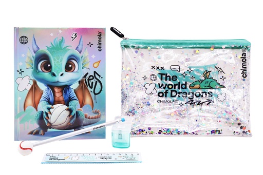 [BT242] SET DE ESCUELA CHIMOLA DRAGON