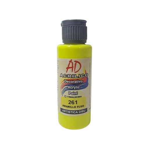 ACRILICO AD 60 ml FLUO (VARIOS TONOS)
