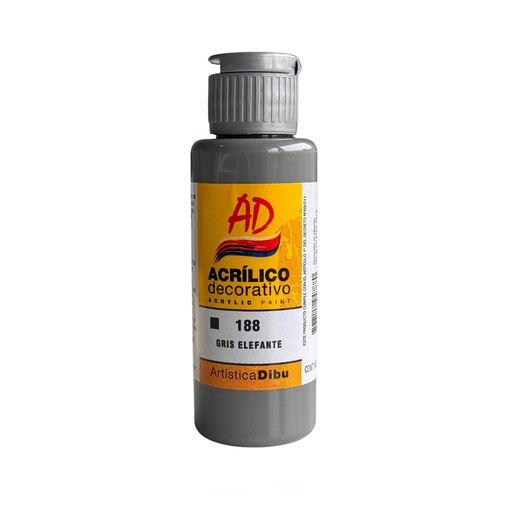 ACRILICO AD 60 ml GRIS (VARIOS TONOS)