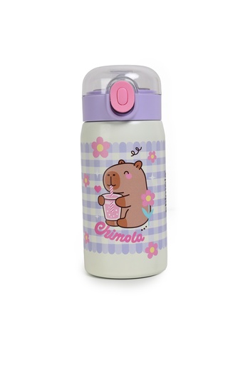 [BZ51] BOTELLA TERMICA CUTE CHIMOLA PERSONAJES 350ML CAPIBARA