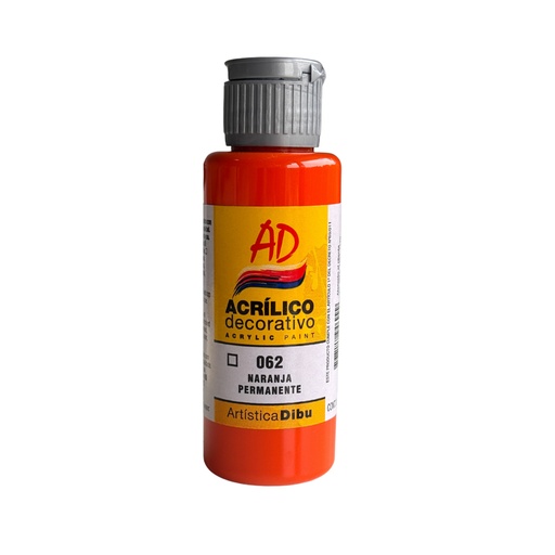 ACRILICO AD 60 ml NARANJA (VARIOS TONOS)