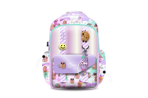 [TR190] MOCHILA CHIMOLA MY FRIENDS  ESPALDA 17''CAPYMOLA