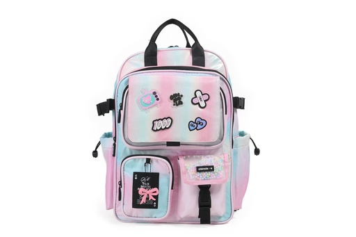 [TR223] MOCHILA CHIMOLA GLOWING ESPALDA 17'' AQUA