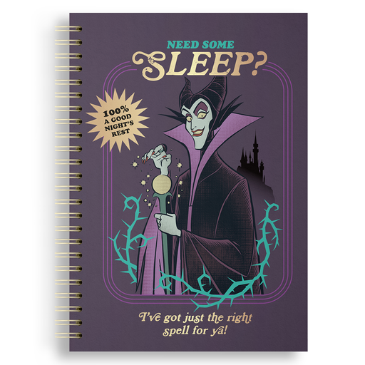 [701621-V] CUADERNO EZCO + DISNEY 16X21 TAPA DURA DOBLE ESPIRAL 80 HOJAS RAYADAS VILLANOS