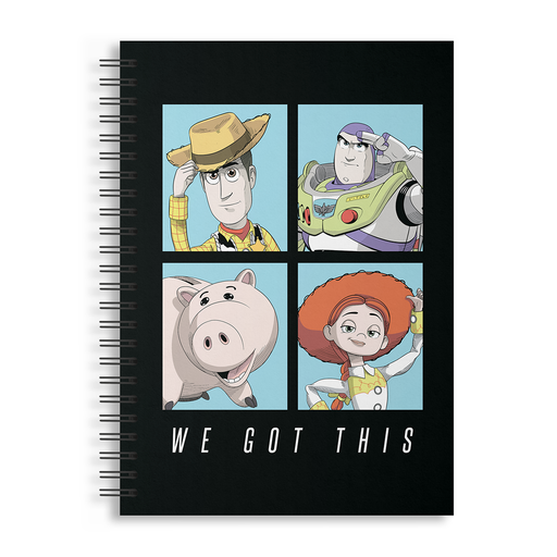 [702129-T] CUADERNO EZCO + DISNEY A4 TAPA DURA DOBLE ESPIRAL 80 HOJAS RAYADAS TOY STORY