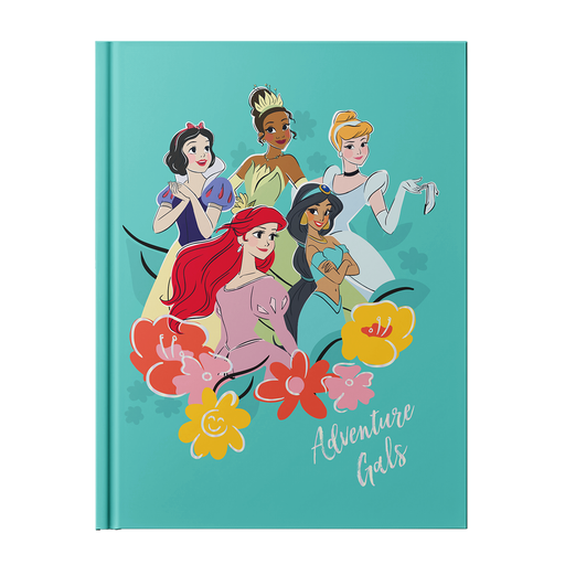 [701421-P] LIBRETA EZCO + DISNEY A5 TAPA DURA COSIDA 64 HOJAS RAYADAS PRINCESAS
