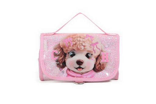 [BT352] CARTUCHERA CHIMOLA DESPLEGABLE PERSONAJES POODLE