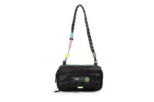 [FS137] CARTUCHERA CHIMOLA PUFFY AND SHINY NEGRO