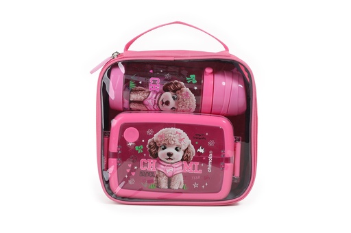 [BZ147] LUNCH BOX SET CHIMOLA POODLE