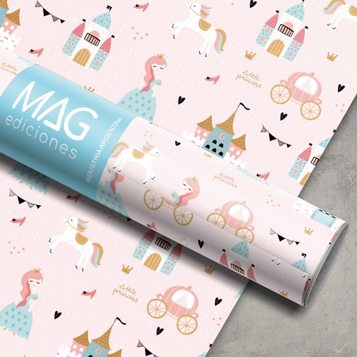 [5150] PAPEL PARA REGALO MAG 70X100 X 10 5150 PRINCESAS