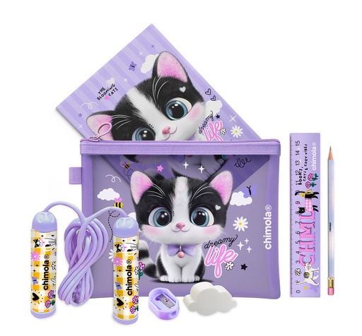 [ST48] SET CHIMOLA SCHOOL MESH CAT