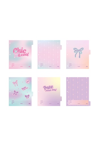 [202355] SEPARADOR ESCOLAR FW CON LENGUETA X6 FLUFFY