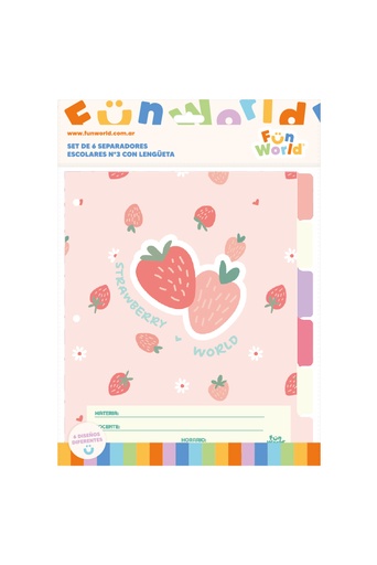 [202351] SEPARADOR ESCOLAR FW CON LENGUETA X6 FRESH