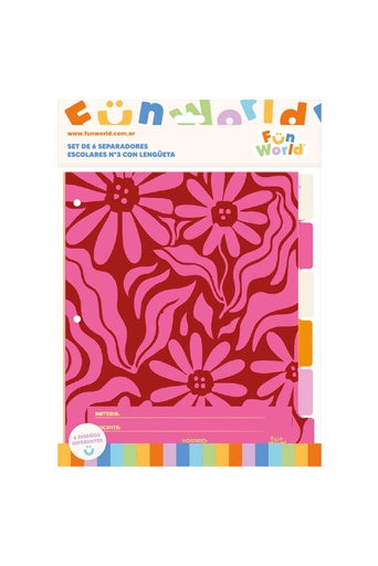 [202302] SEPARADOR ESCOLAR FW CON LENGUETA X6 BLOOM