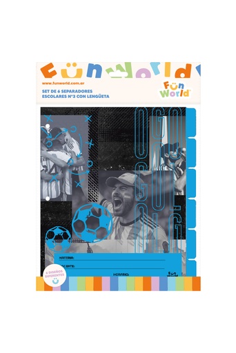 [202360] SEPARADOR ESCOLAR FW CON LENGUETA X6 CAMPEONES