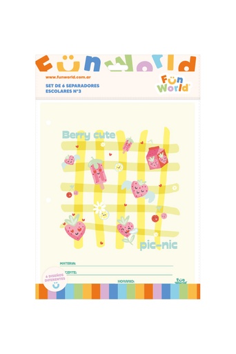 [202369] SEPARADOR ESCOLAR FW SIN LENGUETA X6 FRESH