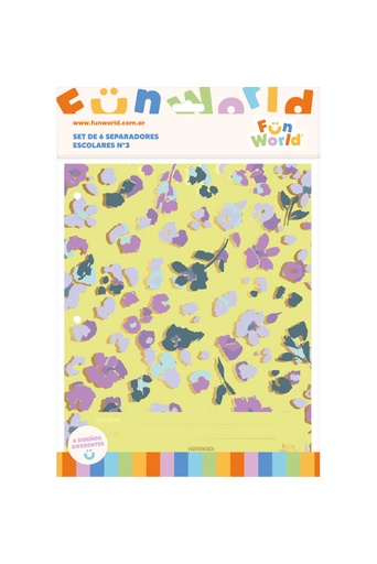 [202540] SEPARADOR ESCOLAR FW SIN LENGUETA X6 CHIC