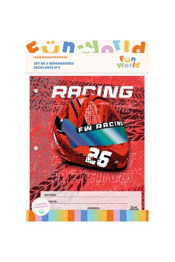 [202550] SEPARADOR ESCOLAR FW SIN LENGUETA X6 RACE