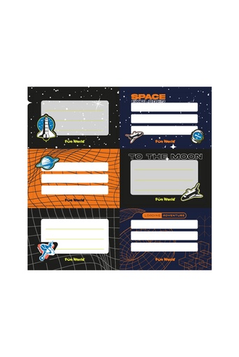 [202560] ETIQUETAS FW SPACE 2 PLANCHAS X6
