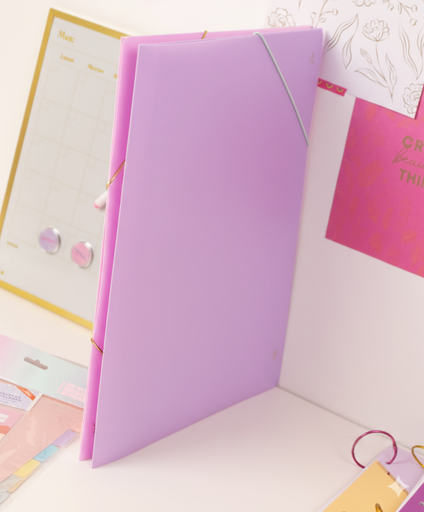 [999158] CARPETA 3 SOLAPAS A3 FW POLIPROPILENO PASTEL