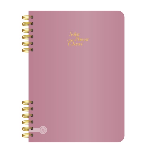 [1023] CUADERNO RY A5 15X21 ANILLADO 80 HOJAS PREMIUM METAL 1023