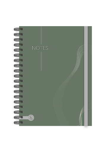 [1103] CUADERNO RY A5 15X21 ANILLADO 80 HOJAS OFFICE RAYAS 1103