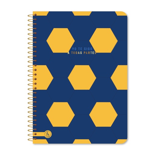 [1133] CUADERNO RY UNIVERSITARIO 20X28 ANILLADO SEMI RIGIDO 80 HOJAS GOALS 1133