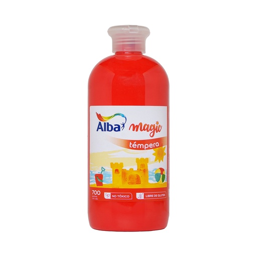 [8302184706] TEMPERA ALBA POTE 700g ROJO
