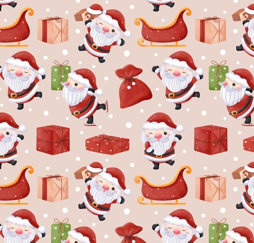 [0AF01426] PAPEL PARA REGALO MURESCO 70X100 X10 SANTA FELIZ