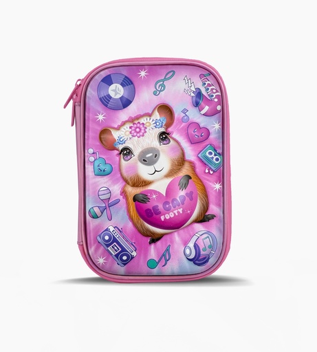 [F263064LILA] CARTUCHERA FOOTY TERMOFORRADA CON UTILES INCLUIDOS LILA