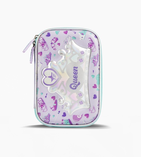 [F263074LILA] CARTUCHERA FOOTY TERMOFORRADA CON UTILES INCLUIDOS LILA