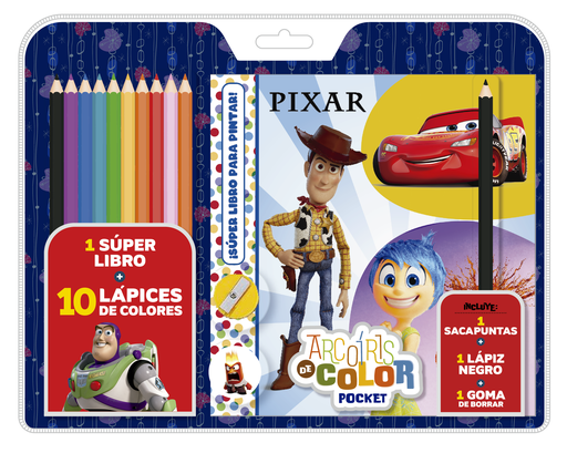 [6374] BLISTER VERTICE ARCOIRIS DE COLOR POCKET PIXAR