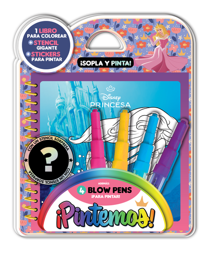 [6586] BLISTER VERTICE SOPLA Y PINTA PRINCESAS