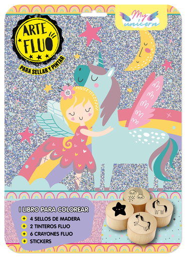 [6554] FLOW PACK VERTICE ARTE FLUO MY UNICORN