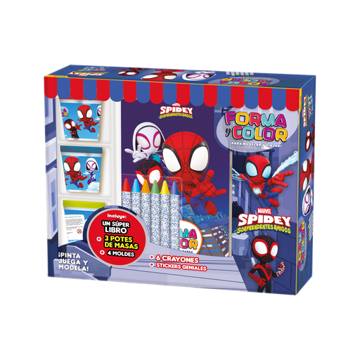 [6359] CAJA VERTICE FORMA Y COLOR SPIDEY & FRINDS