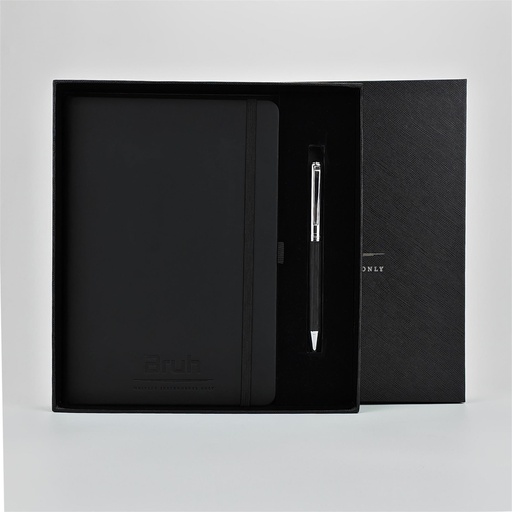 [EFI 516] CUADERNO Y BOLIGRAFO OLAMI NEGRO