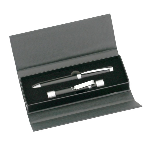 [EFI 509] BOLIGRAFO + LINTERNA OLAMI LUBECK NEGRO