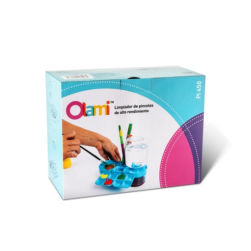 [PI 450] LIMPIA PINCELES OLAMI BLANCO