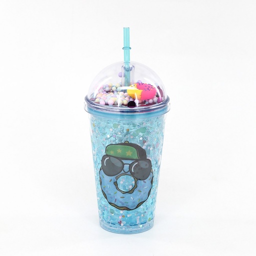 [18524] VASO TRENDY 450ML DONUT CELESTE