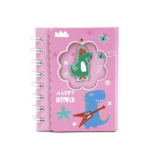 [30583] LIBRETA TRENDY MINI DINO ROSA