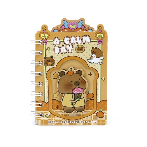 [30585] LIBRETA TRENDY MINI CAPYBARA AMARILLO