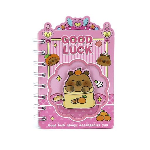 [30585] LIBRETA TRENDY MINI CAPYBARA ROSA