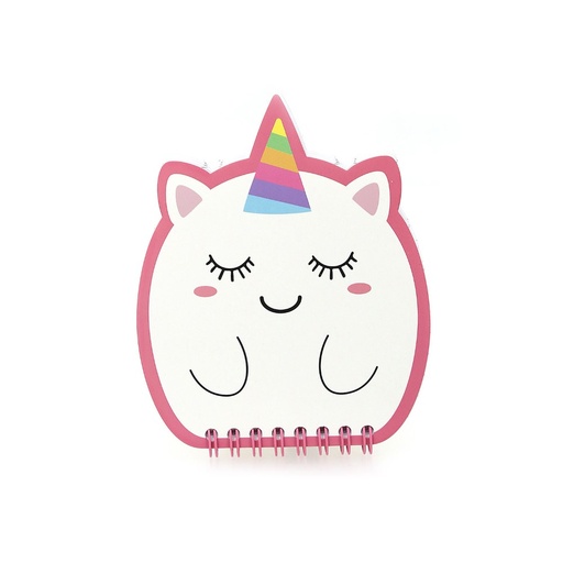 [30587] LIBRETA TRENDY MINI UNICORNIO BLANCO