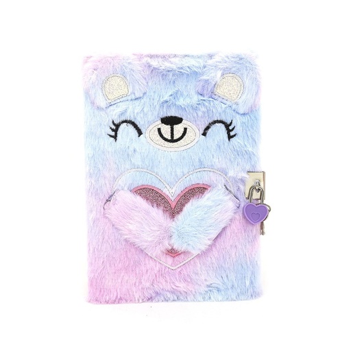 [30658] DIARIO INTIMO TRENDY PELUCHE OSO VIOLETA